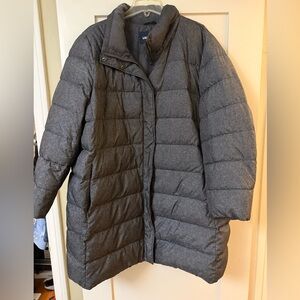 Lands' End Women's Charcoal Down Jacket/Coat - Size 3X - Great Condition.